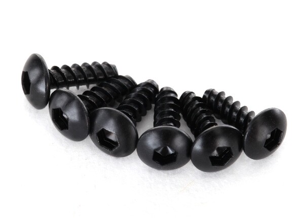 Traxxas - Screws, 2.5x8mm button-head machine (hex drive) (6) (TRX-2617)