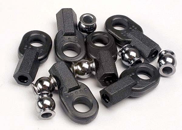 Traxxas - Rod ends, long (6)/ hollow ball connectors (6) (TRX-2742)