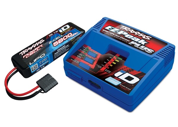 Traxxas 2S COMBO (1X 2843X 5800mAh 7.4V LiPo & 1X 2970X charger) afbeelding