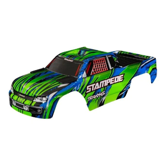 Traxxas - Body, Stampede - Groen (Clipless mounts) (TRX-3620A-GRN) afbeelding
