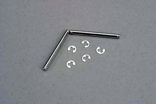 Traxxas - Suspension pins, 2.5x31.5mm (king pins) w/ E-clips (2) (strengthens caster blocks) (TRX-3740) afbeelding