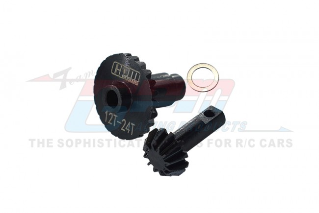 GPM Steel Front/Rear Bevel Gear Set 12T/24T - Traxxas TRX-4M