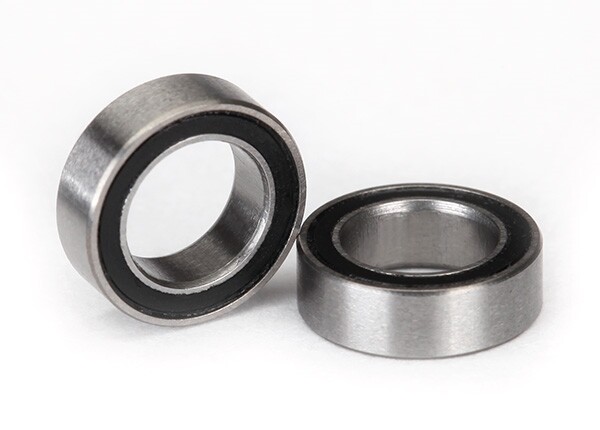 Ball bearings, black rubber sealed (5x8x2.5mm) (2)