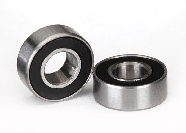 Traxxas - Ball bearings, black rubber sealed (5x11x4mm) (2) (TRX-5116A)