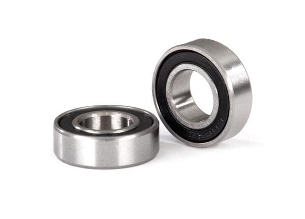Traxxas - Ball bearings, black rubber sealed (8x16x5mm) (2) (TRX-5118A)