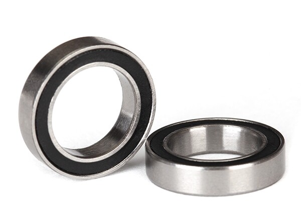 Traxxas - Ball bearings, black rubber sealed (12x18x4mm) (2) (TRX-5120A)