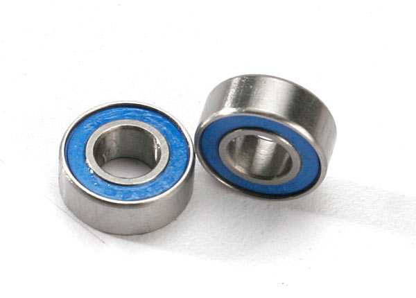 Ball bearings, blue rubber sealed (6x13x5mm) (2) afbeelding