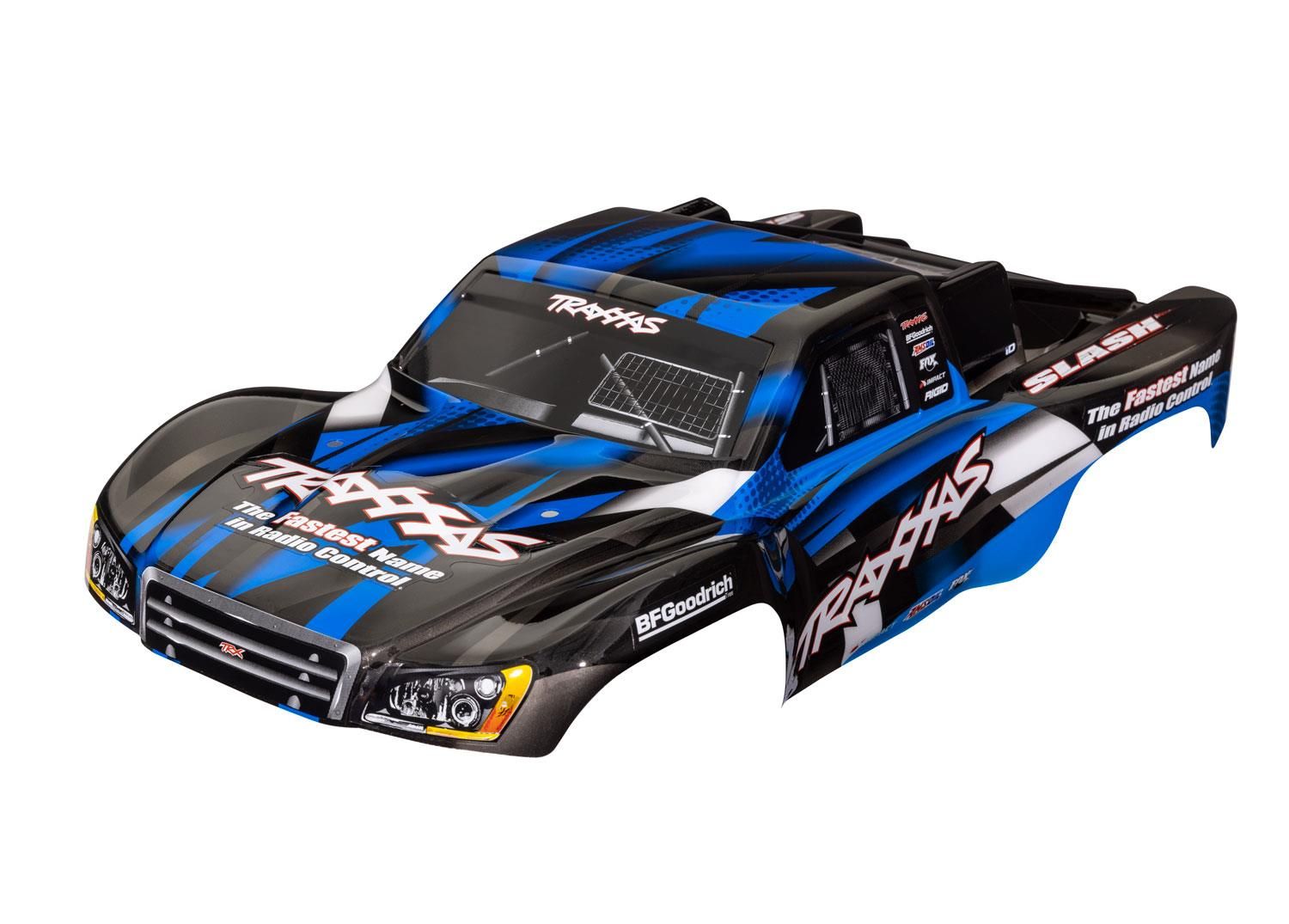 Traxxas - Body, Slash 2WD (Also fits Slash VXL & Slash 4x4), Blue (Painted, decals Applied) (TRX-5851X)