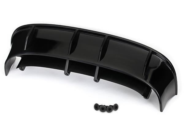 Traxxas - Wing, Ford Fiesta ST Rally (black)/ hardware, TRX-7413 (TRX-7413)