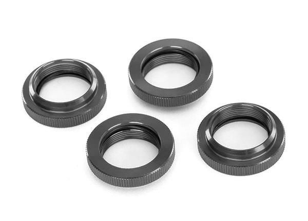 Traxxas - Spring retainer (adjuster), gray-anodized aluminum, GTX shocks (4) (assembled with o-ring) (TRX-7767-GRAY) afbeelding