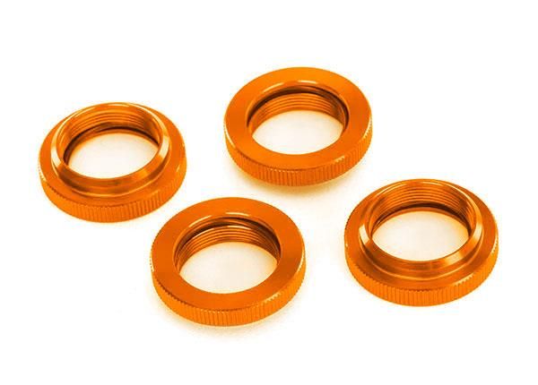 Traxxas - Spring retainer (adjuster), orange-anodized aluminum, GTX shocks (4) (assembled with o-ring) (TRX-7767-ORNG) afbeelding