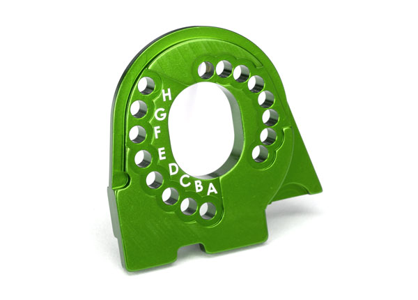 Traxxas - Motor mount plate, TRX-4, 6061-T6 aluminum (green-anodized) (TRX-8290G) afbeelding