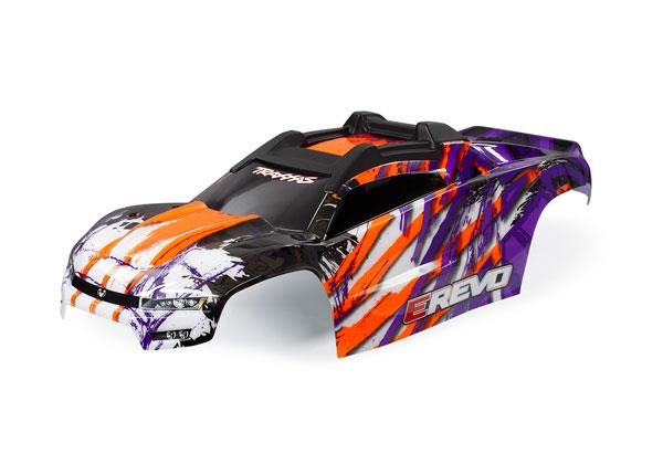 Body, E-Revo, purple/ window, grill, lights decal sheet (TRX-8611T)