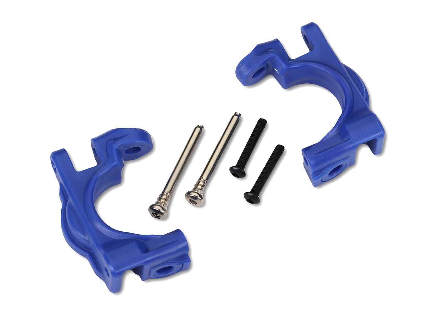 Traxxas - Caster Blocks Left/Right (for use with #9080 upgrade kit) - Blue (TRX-9032X)