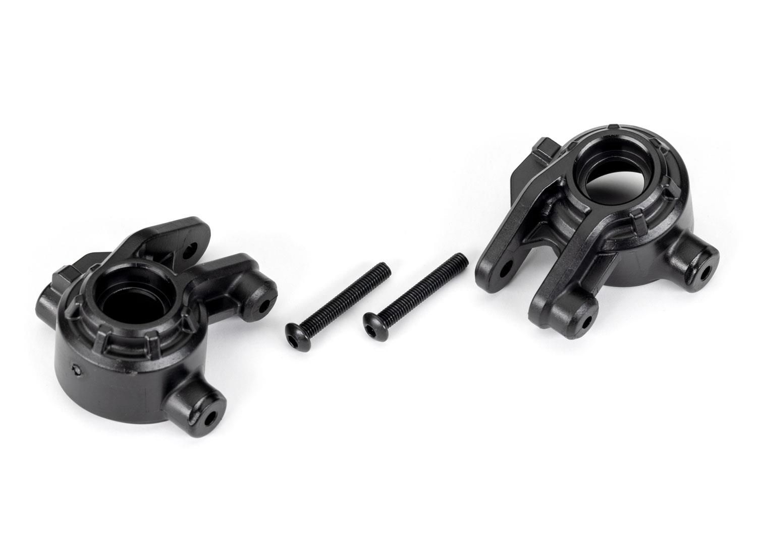 Traxxas - Steering Blocks Left/Right (for use with #9080 upgrade kit) - Black (TRX-9037)