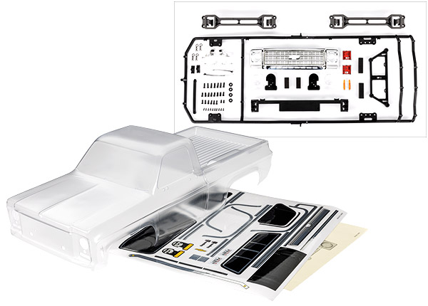 Traxxas - TRX-4 1979 Chevrolet K10 body complete - Clear (TRX-9212)