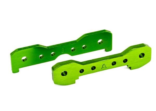Traxxas - Tie bars, front, 6061-T6 aluminum (green-anodized) (TRX-9527G) afbeelding