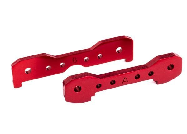 Traxxas - Tie bars, front, 6061-T6 aluminum (red-anodized) (TRX-9527R) afbeelding
