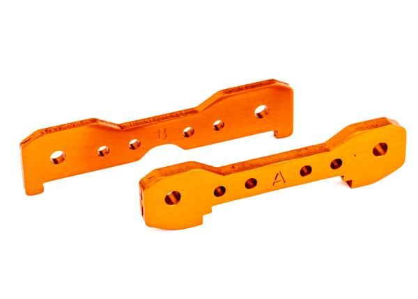 Traxxas - Tie bars, front, 6061-T6 aluminum (orange-anodized) (TRX-9527T) afbeelding