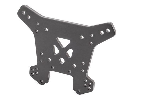 Traxxas - Shock tower, rear, 6061-T6 aluminum (gray-anodized) (TRX-9538A)