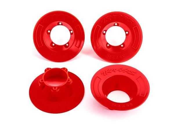 Traxxas - Wheel covers, red (4) (fits #9572 wheels) (TRX-9569r)
