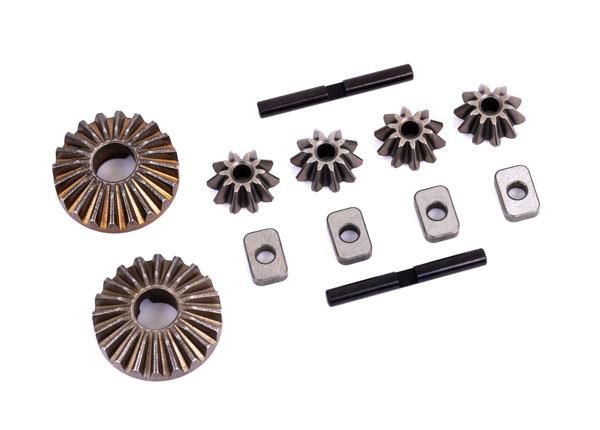 Traxxas - Gear set, differential (output gears (2)/ spider gears (4)/ spider gear shafts (2)/ spacer