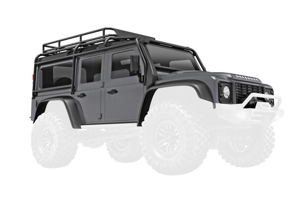 Traxxas - Body, Land Rover Defender, complete, silver (TRX-9712)