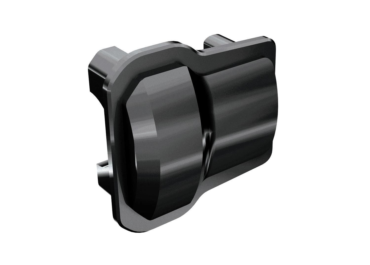 Traxxas - Differential cover, front or rear (black chrome) (2) (TRX-9738-BLKCR) afbeelding