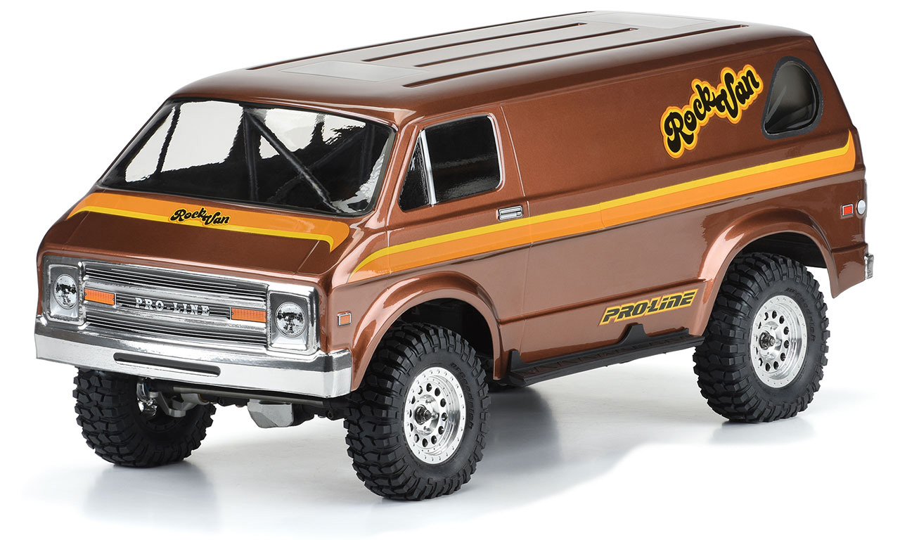 Proline '70s Rock Van transparante body voor 1/10 Crawlers (313mm w/b)
