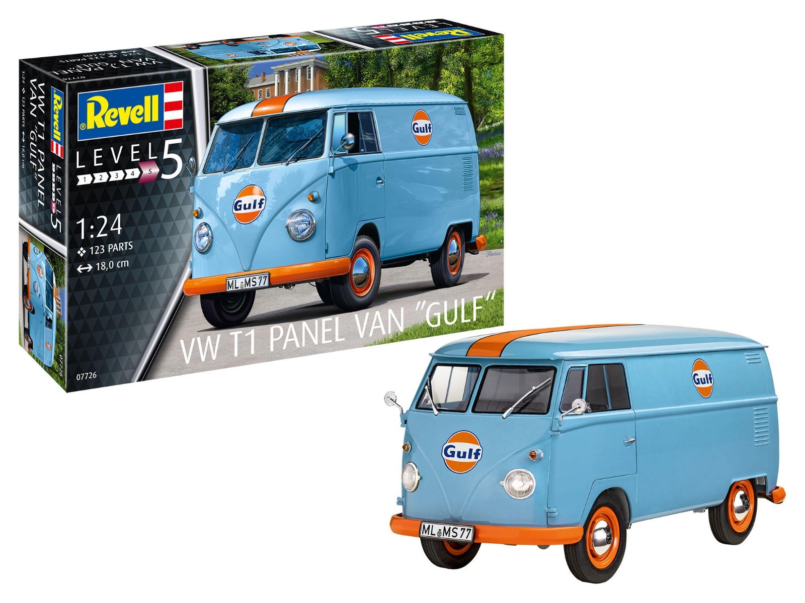 Revell 1/24 VW T1 Panel Van - Gulf afbeelding