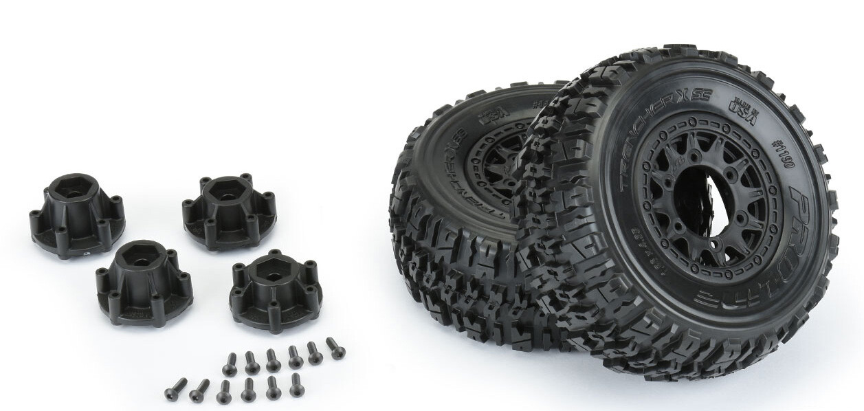 Proline Trencher X SC 2.2"/3.0" banden op Raid 6x30 Removable Hex Wheels voor oa. Traxxas Slash 2WD / Traxxas Slash 4x4