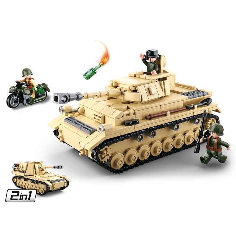 Sluban WWII - German Tank (M38-B0693) afbeelding