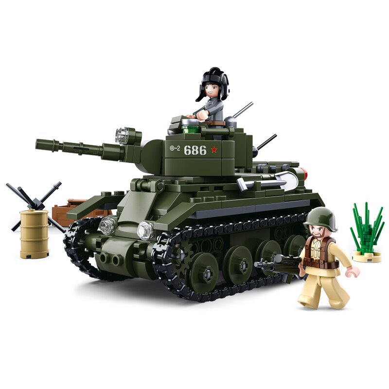 Sluban WWII - Russian light Tank (M38-B0686) afbeelding