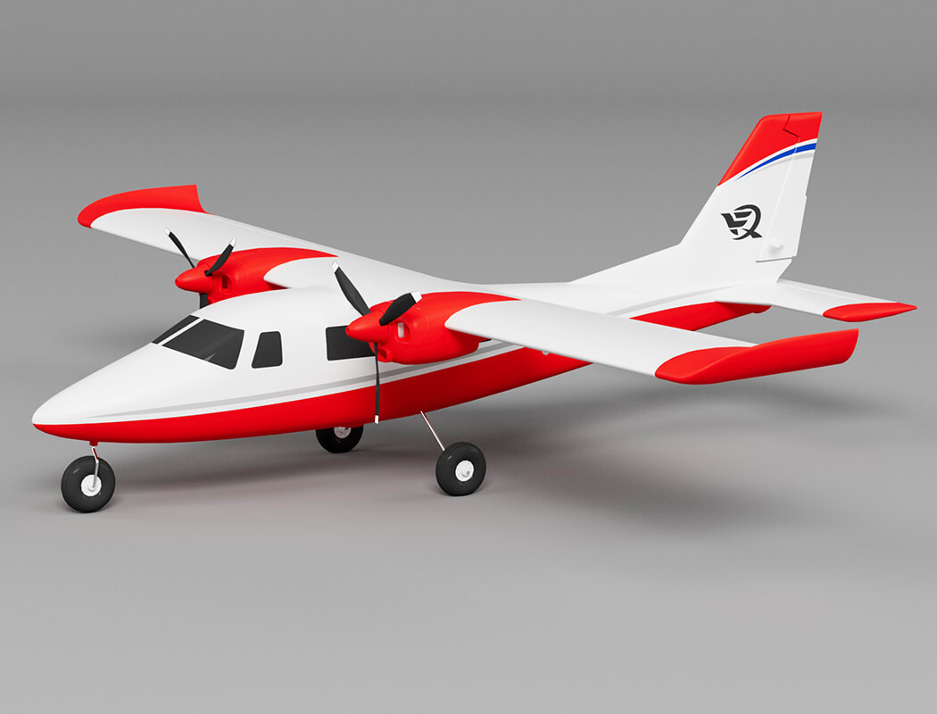 Xfly P68 Twin 850MM Wingspan ARTF - Rood