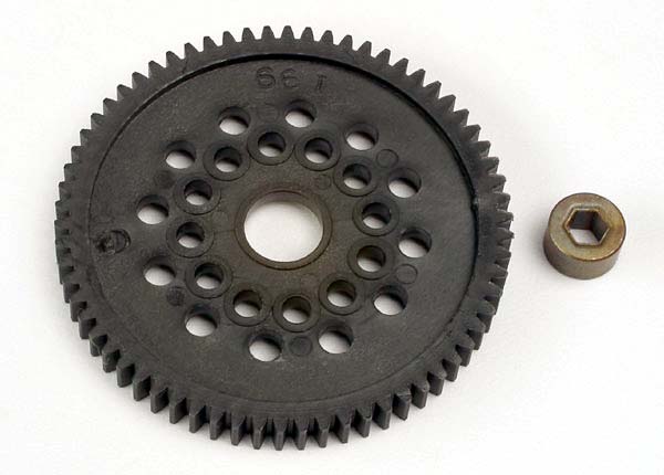 Spur gear (66-tooth) (32-pitch) w/bushing afbeelding