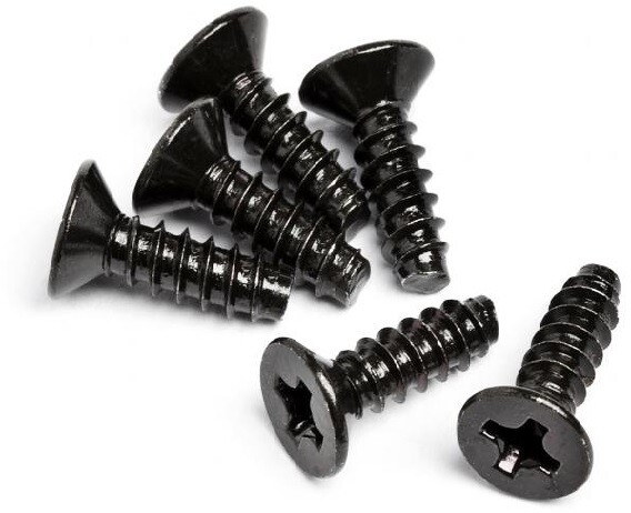 HPI - Tp flat head screw m3 x 10mm (6 pcs) (Z577)