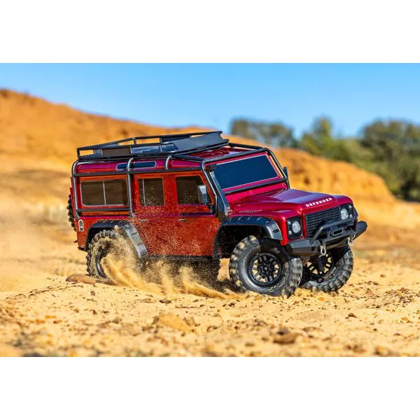 Traxxas TRX-4 Land Rover Defender Clipless - Rood