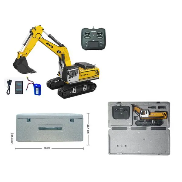 Huina RC 1/14 Volledig Metalen Excavator 23-kanaals? TopRC!