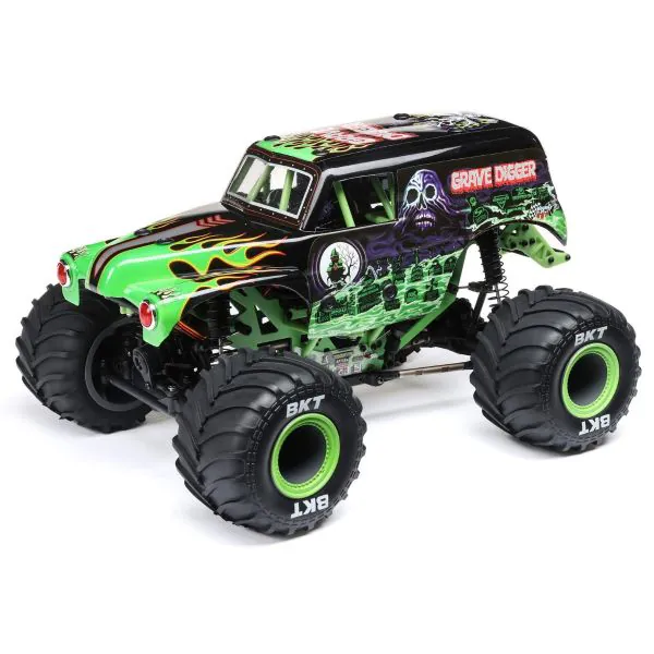 ホビーラジコン LOSI MINI LMT 4X4 Grave Digger RTR Losi 1/18 Mini LMT 4WD Monster Truck RTR - Grave Digger? TopRC!